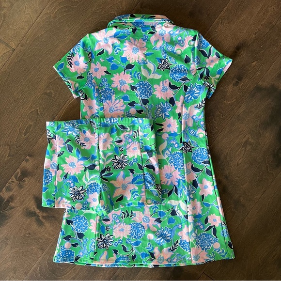 UPF 50+ Girls Mini Frida Polo Dress - Picture 2 of 5